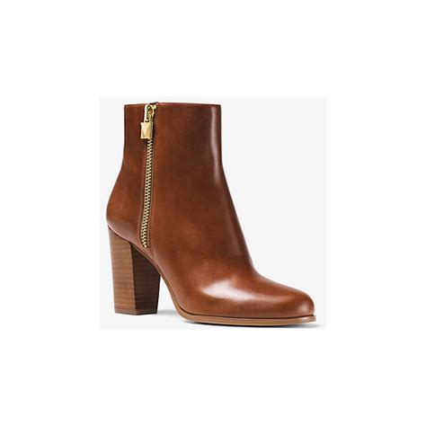 michael kors margaret leather boot|Michael Kors leather bootie sale.